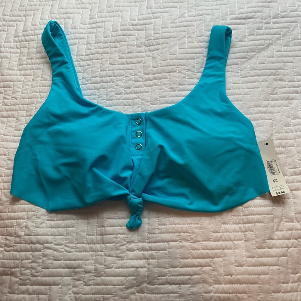 🌸3/$10 - NWT Small Turquoise Bikini Top